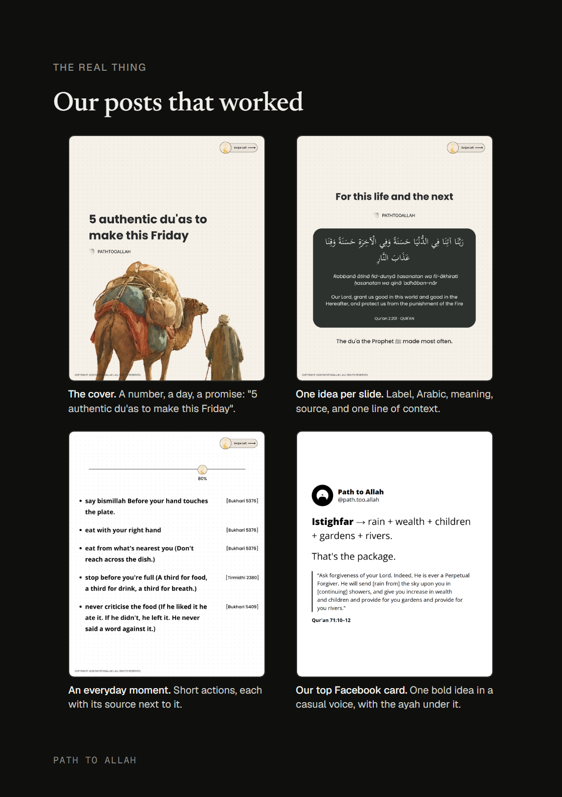 Kit page: Our posts that worked